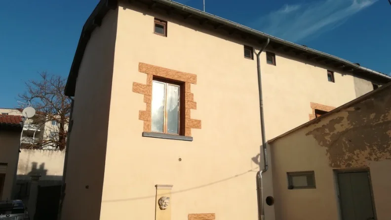 Chantier de ravalement de façade
